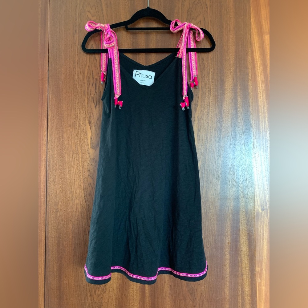 Pitusa Black Dress with Pink Accents - Picture 6 of 14
